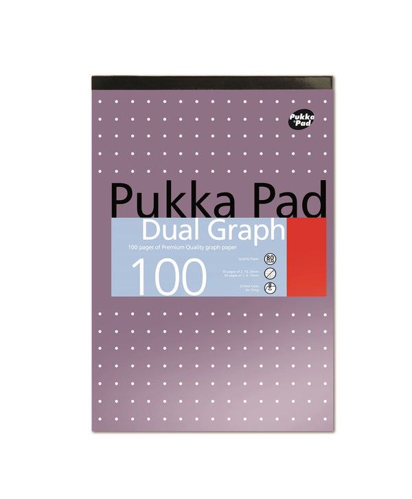 Graph Refill Pad - PUKKA A4 Dual 100 Pages | REFGRA